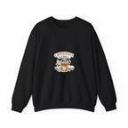 Caffeinate & Chill Crewneck Sweatshirt — Cozy Coffee Lover Pullover