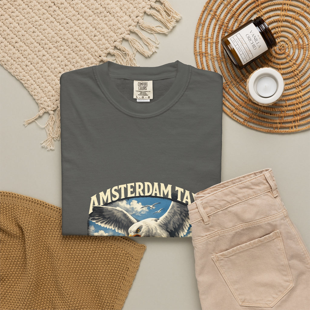 Amsterdam Tax Graphic T-Shirt — "Paying the Price" Vintage Dove Design