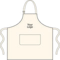 Custom Logo Linen Apron for Chefs, Bakers & Home Cooks