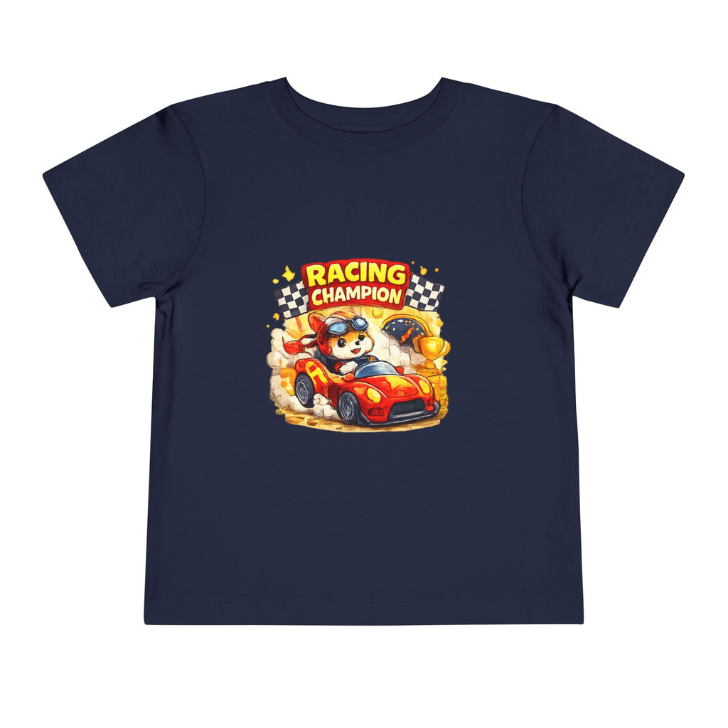 Toddler Racing Champion Tee — Kids Car Race Graphic T‑Shirt