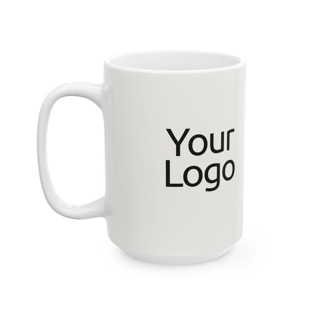 Custom Ceramic Coffee Mug, Glossy White Finish, Personalized Gift for Home and Office, 11oz or 15oz