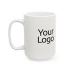 Custom Ceramic Coffee Mug, Glossy White Finish, Personalized Gift for Home and Office, 11oz or 15oz