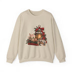 Cozy Holiday Lantern Christmas Sweatshirt — Vintage Winter Scene Crewneck