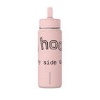 20oz Pink 'School is My Side Quest' Mini Water Bottle - Straw Top, Cute Student Hydration Bottle