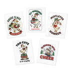 Greeting Cards — 5-Pack Funny Christmas Cards (Goose Claus, Mistletoe Honker, Elf Workshop Supervisor, Too Cute to Be [...]