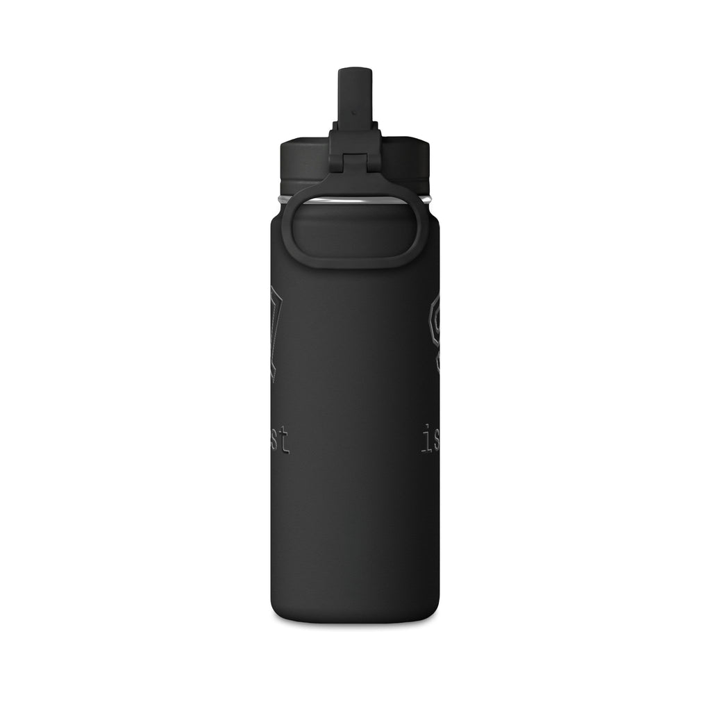20oz Pink 'School is My Side Quest' Mini Water Bottle - Straw Top, Cute Student Hydration Bottle