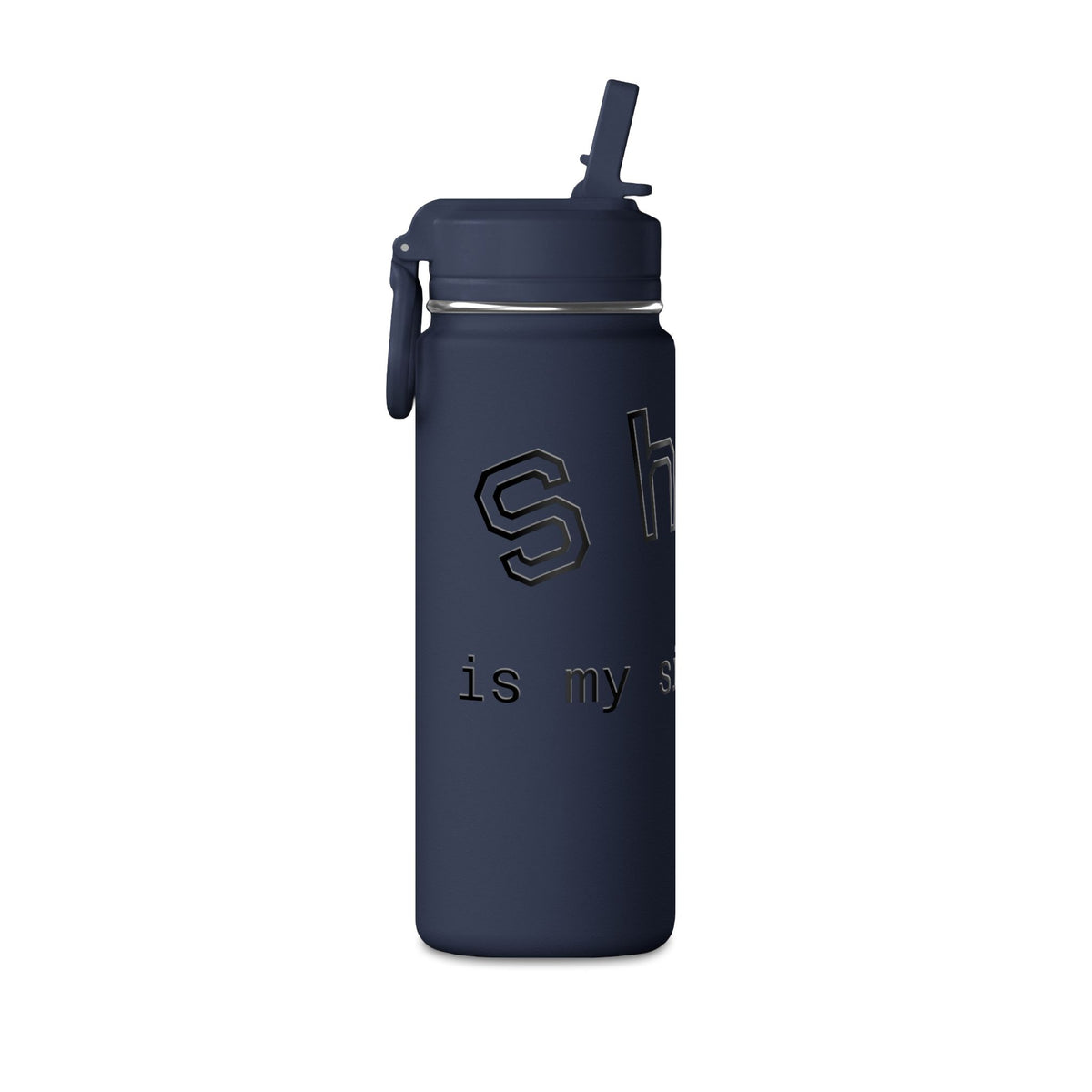 20oz Pink 'School is My Side Quest' Mini Water Bottle - Straw Top, Cute Student Hydration Bottle