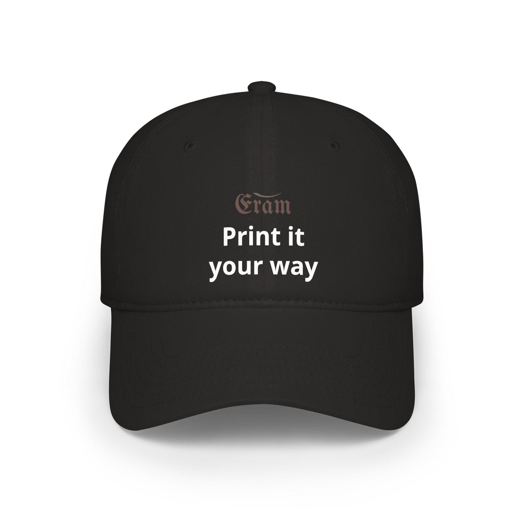 Low Profile Baseball Cap - Custom 'Print It Your Way' Embroidered Red Hat