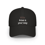 Low Profile Baseball Cap - Custom 'Print It Your Way' Embroidered Red Hat