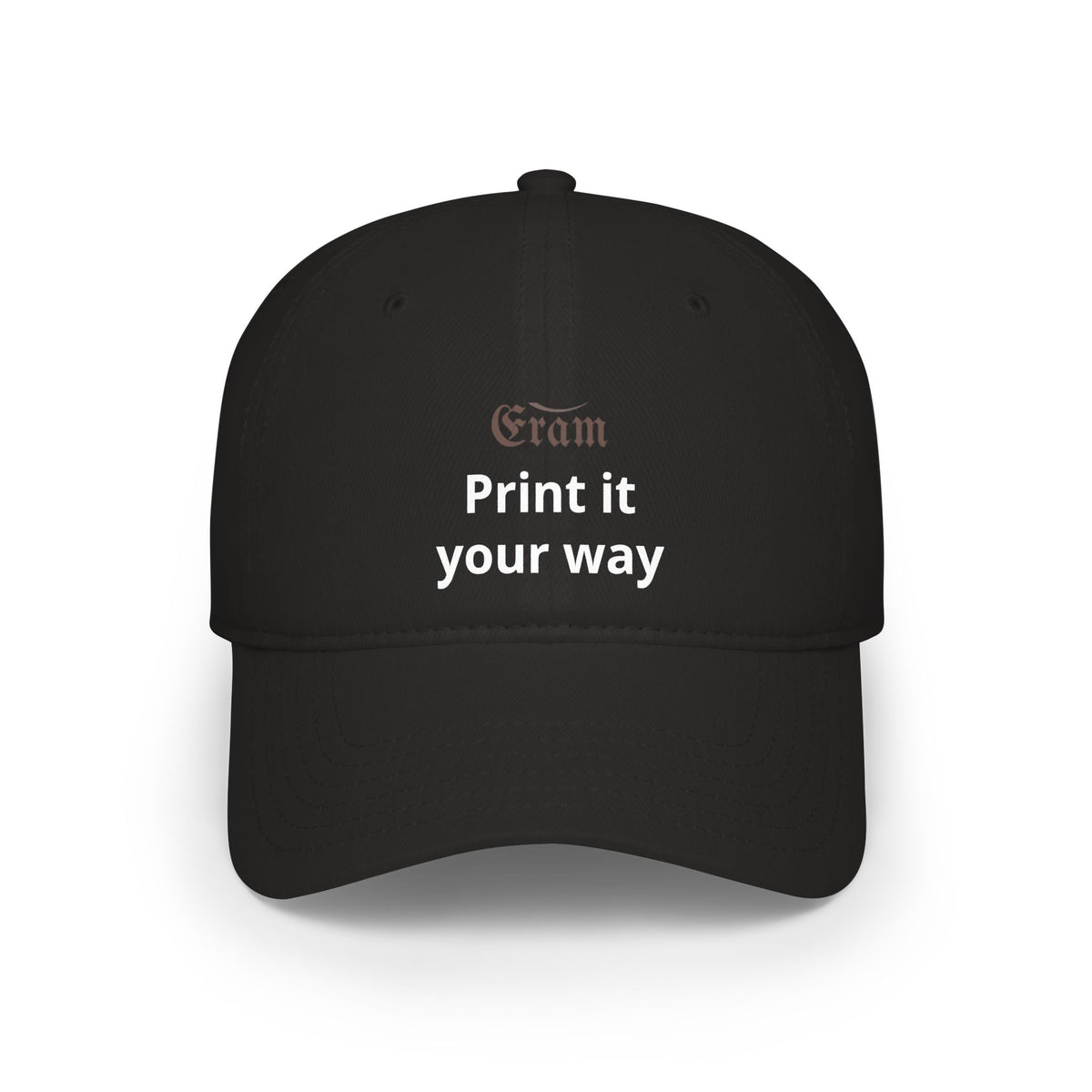Low Profile Baseball Cap - Custom 'Print It Your Way' Embroidered Red Hat